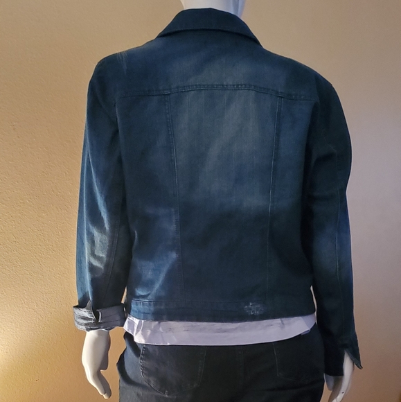 Distressed Denim Jacket - Picture 2 of 7